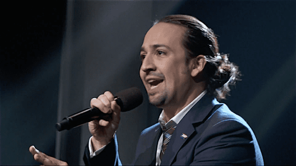 Lin Manuel Miranda John Oliver 2024 favors