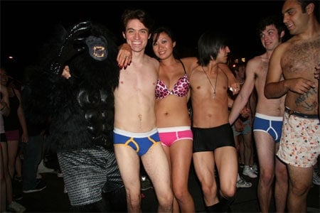 Westwood Strips Down For The UCLA Undie Run