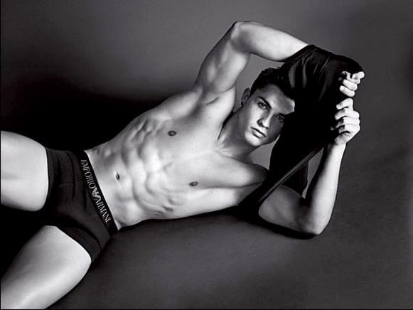 Cristiano Ronaldo Gets Drenched In More New Armani Photos