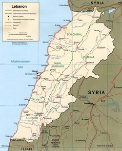 LebanonMap