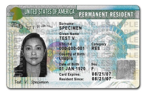 Green Card Sample