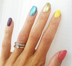 Rainbow nails