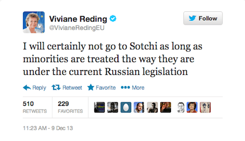 Viviane Reding tweet