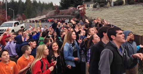 Eastside Catholic School protest