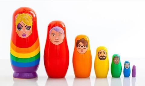 Pride matryoshka dolls