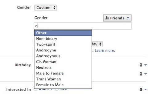 Facebook Gender