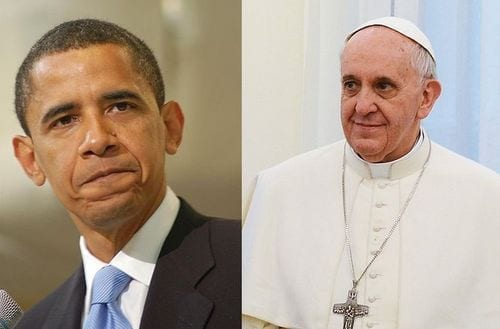 Obama and Pope Francis