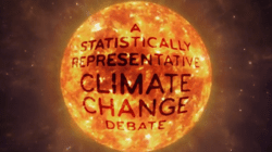 A Statistically Representative Climate Change Debate
