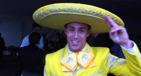 William Kane yellow mariachi suit