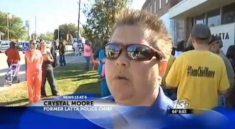 Crystal moore police chief fired for being gay