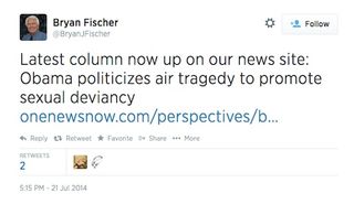 Bryan fischer tweet