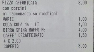 Faggot written on bill in Italy