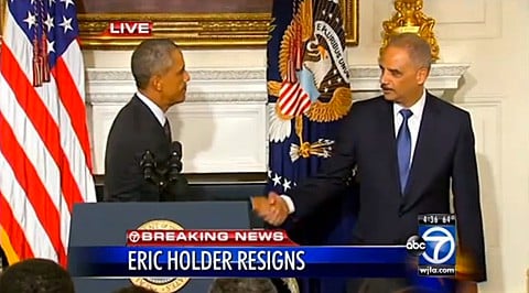 Holder resignation