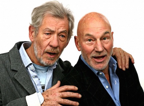 Patrick Stewart and Ian McKellen