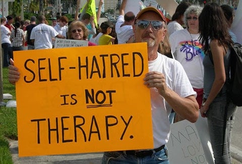 Conversion Therapy protest