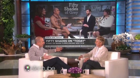 Matt Lauer on Ellen