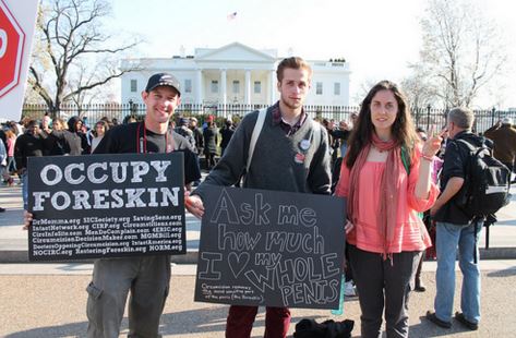 Occupy foreskin