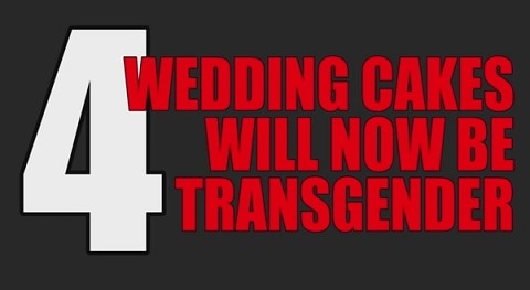 Trans wedding cake