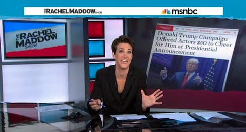 Rachel Maddow on Donald Trumo