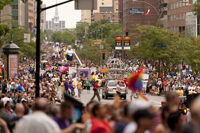 Gay Pride Montreal as seen in Towleroad and ManAboutWorld gay travel magazine