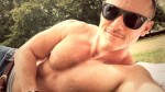 Shirtless Luke Evans