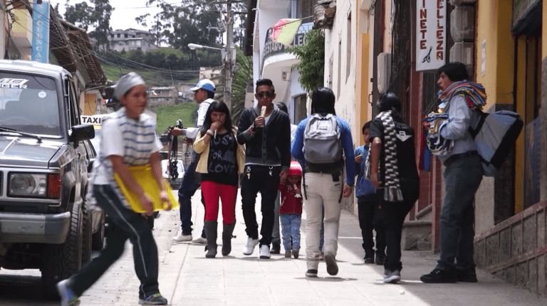 One of the main streets of Guaranda, a city in central Ecuador and the home diocese of Father Montero. Jimmy Chalk/GlobalPost