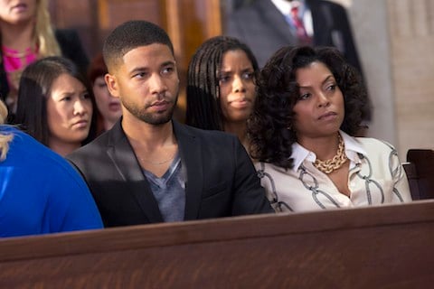 EMPIRE: Jussie Smollett as Jamal Lyon and Taraji P. Henson as Cookie Lyon in the “The Devils Are Here” Season Two premiere episode of EMPIRE airing Wednesday, Sept. 23 (9:00-10:00 PM ET/PT) on FOX.  ©2015 Fox Broadcasting Co. Cr: Chuck Hodes/FOX.