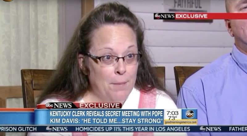 Kim Davis speaks out Pope