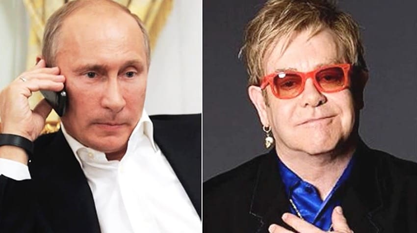 Elton John Vladimir Putin pranked