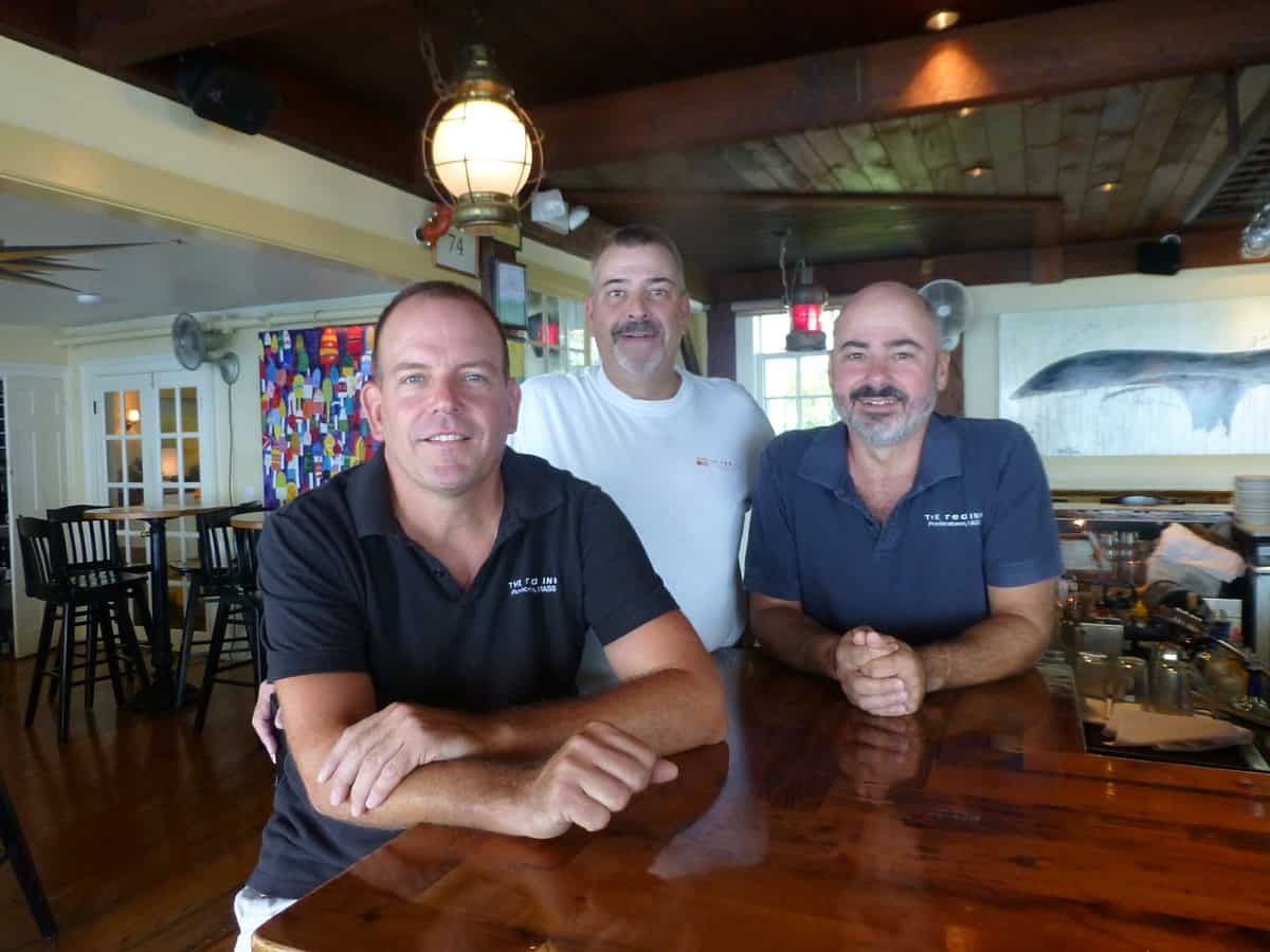 The Red Inn owners Sean Burke, David Silva, and Philip Mossy.