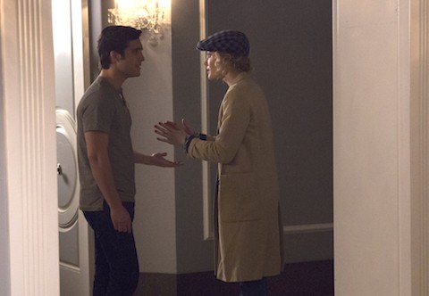 SCREAM QUEENS: Pictured L-R: Diego Boneta as Pete and Skyler Samuels as Grace in the "Haunted House" episode of SCREAM QUEENS airing Tuesday, Oct. 6 (9:00-10:00 PM ET/PT) on FOX. ©2015 Fox Broadcasting Co. Cr: Hilary Gayle/FOX.