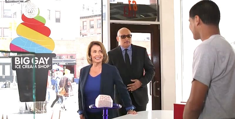 Nancy Pelosi Big Gay Ice Cream shop