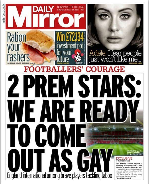 Two Premiere League Footballers gay