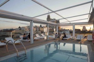 The Oscar Hotel Pool, Madrid, Spain in Towleroad and ManAboutWorld gay travel magazine The Oscar Hotel Pool, Madrid, Spain in Towleroad and ManAboutWorld gay travel magazine
