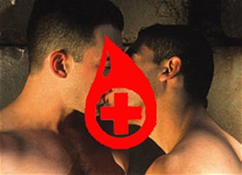 gay men donating blood