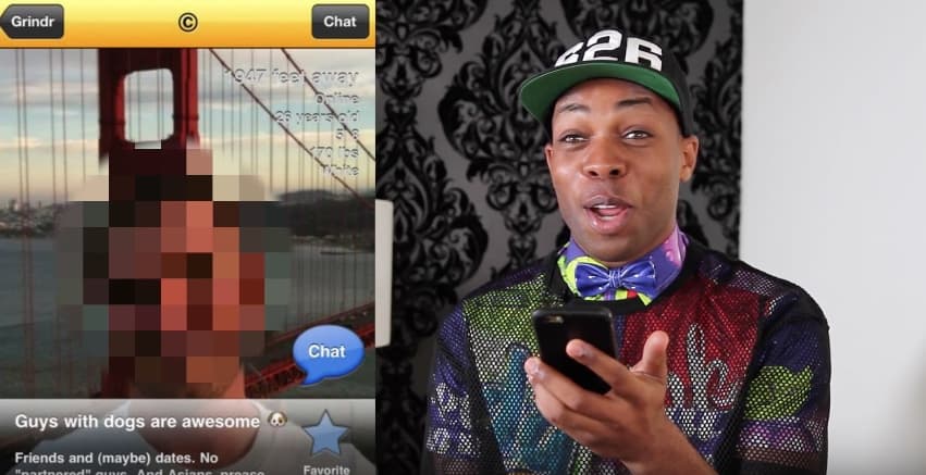 racist grindr profiles