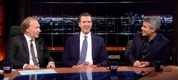 Bill Maher Andy Cohen Gavin Newsom