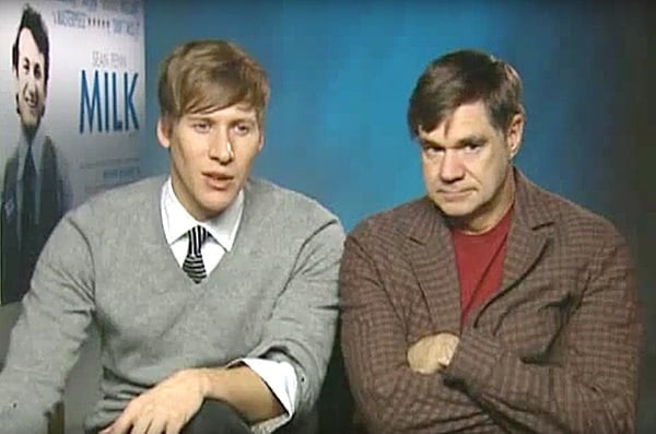 Dustin Lance Black and Gus Van Sant