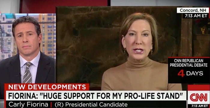 Carly Fiorina lashes out at Chris Cuomo