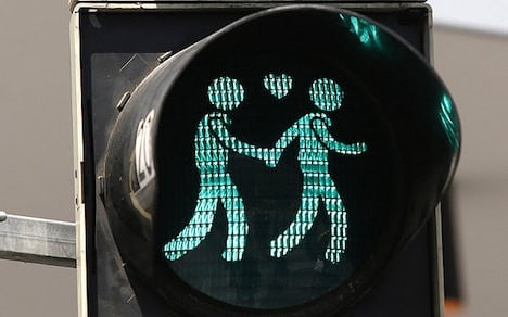 gay-themed traffic lights