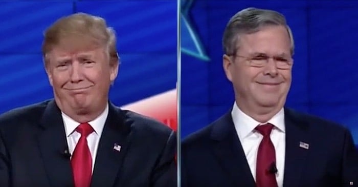 donald trump and jeb bush