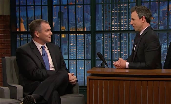 Frank Bruni Seth Meyers