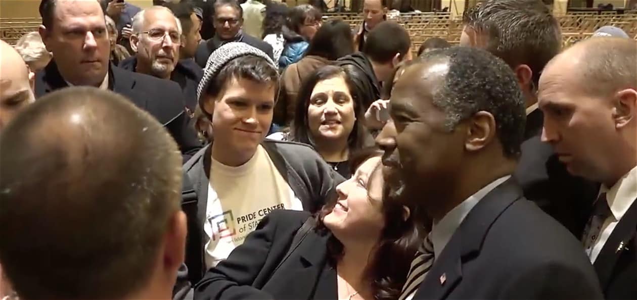 Ben Carson confronted