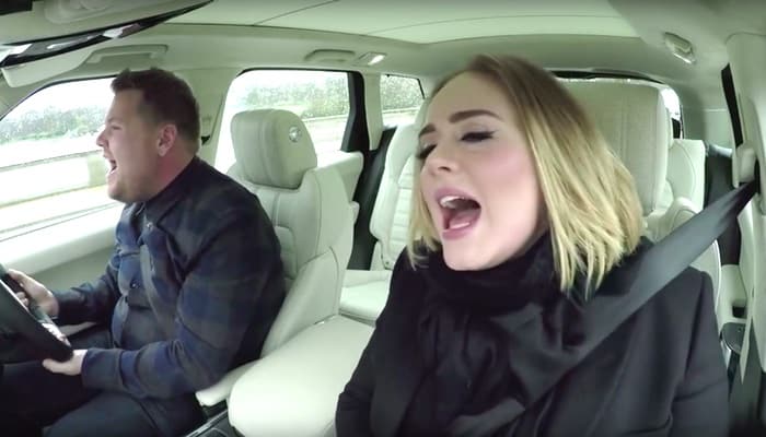 James Corden Adele carpool karaoke