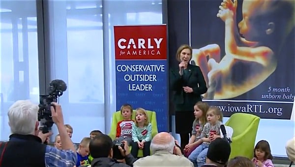 Carly Fiorina ambushes preschoolers