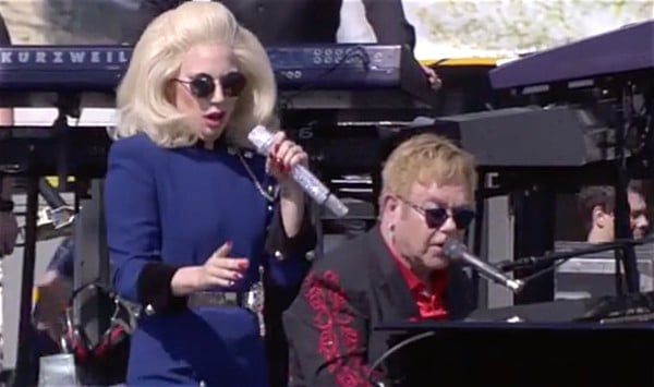 Elton John and Lady Gaga