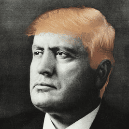 trump and mussolini