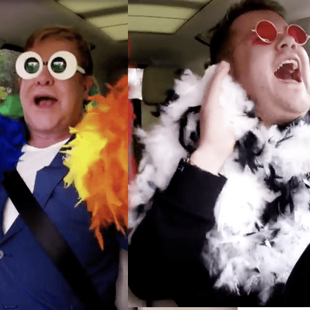 james corden elton john carpool karaoke