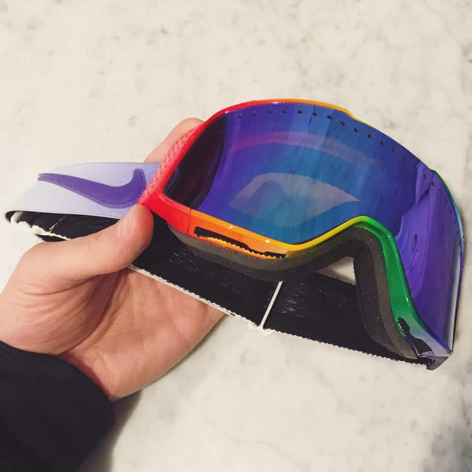 Nike Made Gus Kenworthy A Custom Pair Of Rainbow Ski Goggles
