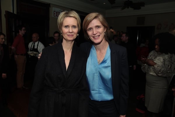 Cynthia Nixon and Ambassador Samantha Power (c) Ian Strood for FUN HOME